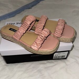 Nine West Peacock Flat Espadrille Sandal